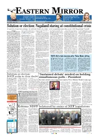 NSCN (IM) and Work- Therie Asserted That If All the Movement