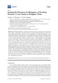 Sustainable Measures for Mitigation of Flooding Hazards: a Case Study in Shanghai, China