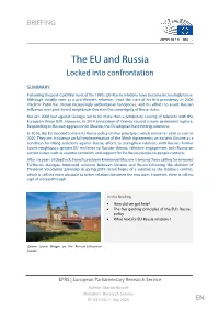 The EU and Russia Locked Into Confrontation