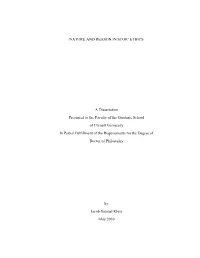NATURE and REASON in STOIC ETHICS a Dissertation Presented To