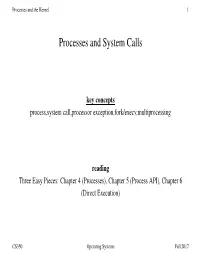 Processes and System Calls