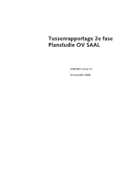 Tussenrapportage 2E Fase Planstudie OV SAAL