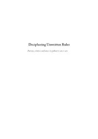 Deciphering Unwritten Rules