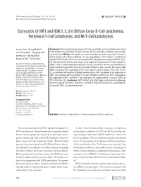 Expression of HAT1 and HDAC1, 2, 3 in Diffuse Large B-Cell Lymphomas, Peripheral T-Cell Lymphomas, and NK/T-Cell Lymphomas