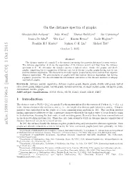 On the Distance Spectra of Graphs