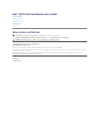 Dell U2711 Monitor User's Guide