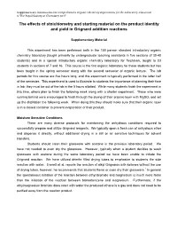 The Effects of Stoichiometry and Starting Material on the Product Identity and Yield in Grignard Addition Reactions