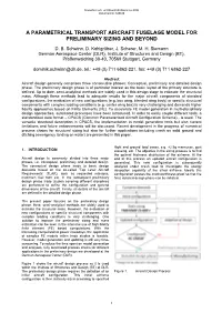 A Parametrical Transport Aircraft Fuselage Model for Preliminary Sizing and Beyond