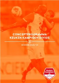 Conceptprogramma Keuken Kampioen Divisie