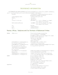 Reference Information