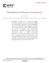 WP127: "Embedded System Design Considerations" V1.0 (03/06/2002)