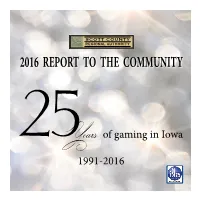 2016 Report to the Community