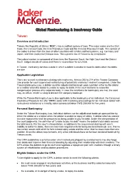 Global Restructuring & Insolvency Guide