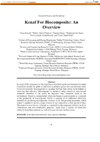 Kenaf for Biocomposite: an Overview