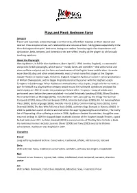 Plays and Pinot: Bedroom Farce