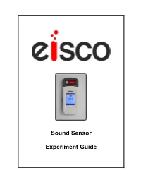 Sound Sensor Experiment Guide