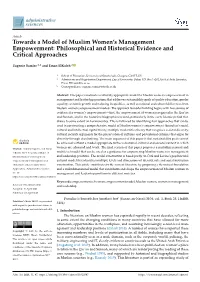 Towards a Model of Muslim Women's Management Empowerment