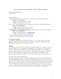 1 Creative Expression in Writing (EGL 32 W)