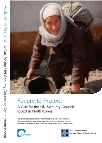 Failure to Protect: a Call for the UN Security Council to Act in North Korea