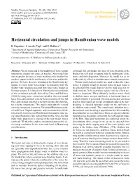 Horizontal Circulation and Jumps in Hamiltonian Wave Models
