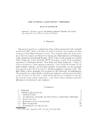 THE ENDING LAMINATION THEOREM 0. Preface This Paper Is