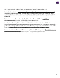 Chapter 12 "Acids and Bases"