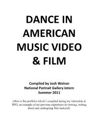 Compiled by Josh Weiner National Portrait Gallery Intern Summer 2011