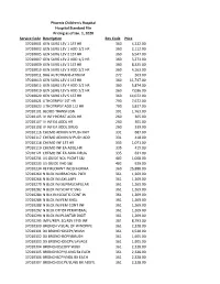 Hospital Standard File Pricing Transparency 2020 0.Pdf