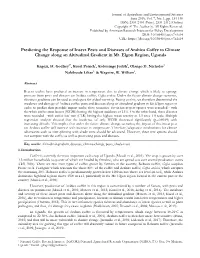 Predicting the Response of Insect Pests and Diseases of Arabica Coffee to Climate Change Along an Altitudinal Gradient in Mt