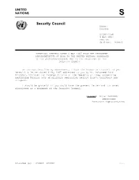 Security Council Distr