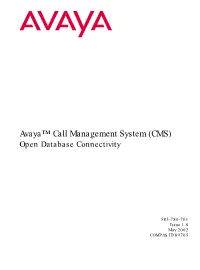 (CMS) Open Database Connectivity