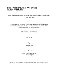 Exploring Evolving Programs in Architecture