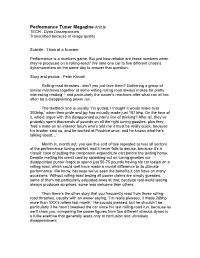 Performance Tuner Magazine Article TECH : Dyno Discrepancies Transcribed Because of Image Quality