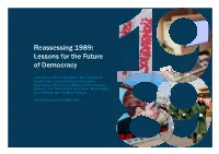 Reassessing 1989: Lessons for the Future of Democracy