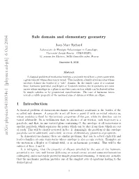 Safe Domain and Elementary Geometry