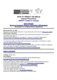 Trisect Angle