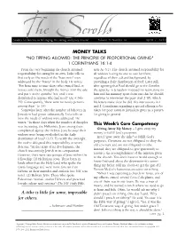 A Tithe Is Little for Some; Impossible Didn't Preach on Tithing