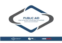 Public Aid How to Receive the Decision on Support for Your Investment?