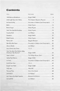 Contents Memo from Turner