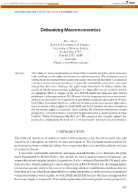 Debunking Macroeconomics