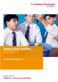 Force and Motion