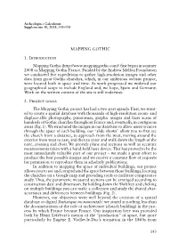 MAPPING GOTHIC 1. Introduction Mapping Gothic (