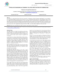 Types of Ethnonyms According to Level Motivation of Nomination