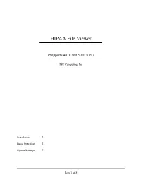 HIPAA File Viewer