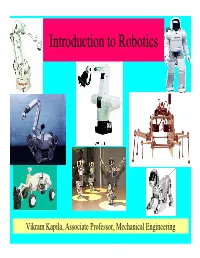 Introduction to Robotics