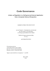 Code» Governance in IRC Channels 65 4.1 Principalchanneldesign