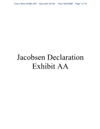 Jacobsen Declaration Exhibit AA Case 3:06-Cv-01905-JSW Document 237-28 Filed 10/03/2008 Page 2 of 18