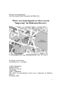 'Where You Stand Depends on Where You Sit: “Improving” the Bolkestein