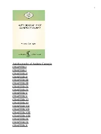 Autobiography of Andrew Carnegie
