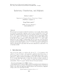 Induction, Coinduction, and Adjoints
